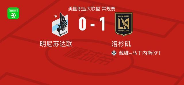 开云官网-洛杉矶1-0明尼苏达联，戴维-马丁内斯一击制胜
